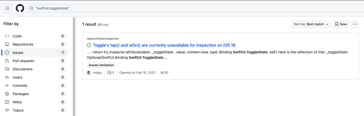 Github Search for SwiftUI.ToggleState
